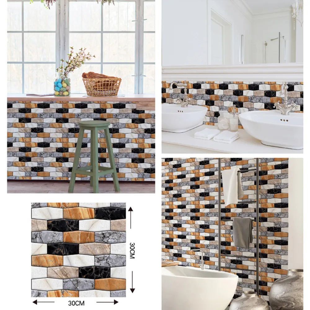 Sikunuo | 3D Wall Brick Pattern Decal