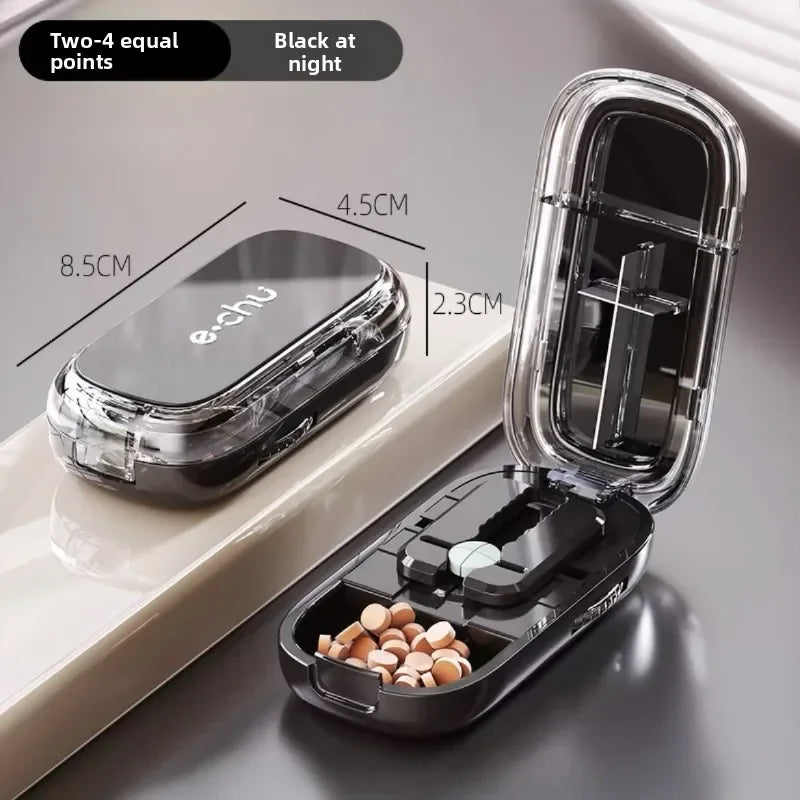 Sikunuo | Pocket Size Dustproof Pill Cutter Organizer