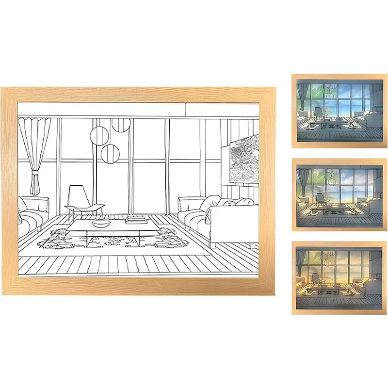 Sikunuo | Luminous Decorative Dimmable Artsy Led Light Painting