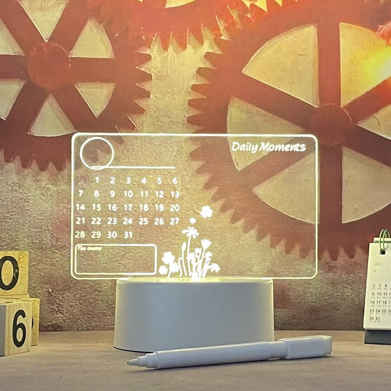 Sikunuo | Creative Note Board Led Table Lamp