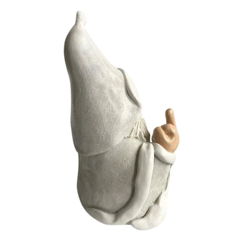 Sikunuo | Angry Middle Finger Garden Gnome Decor