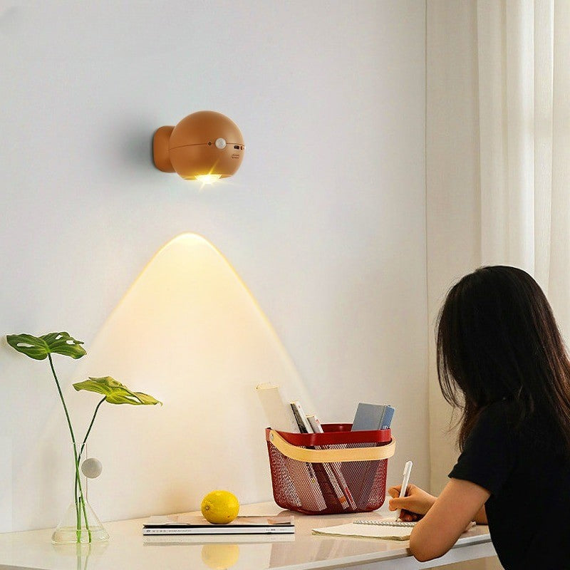 Sikunuo | Eye Project Motion Sensor Rechargeable Wall Lamp