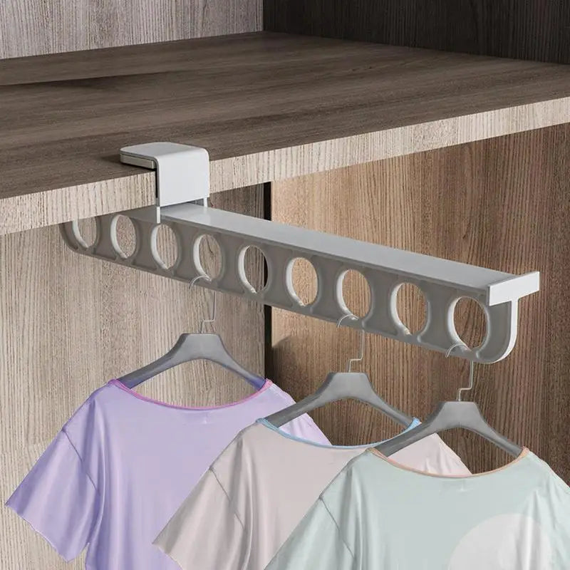 Sikunuo | Retractable Wardrobe Rail Closet Organizer Hanger