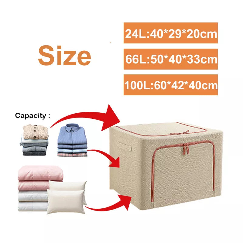 Sikunuo | Foldable Storage Space-Saving Large Organizer Box