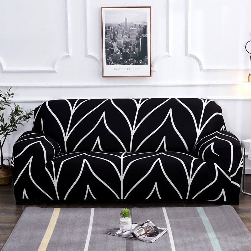 Sikunuo | Modern Non-slip Colorful Elastic Sofa Cover