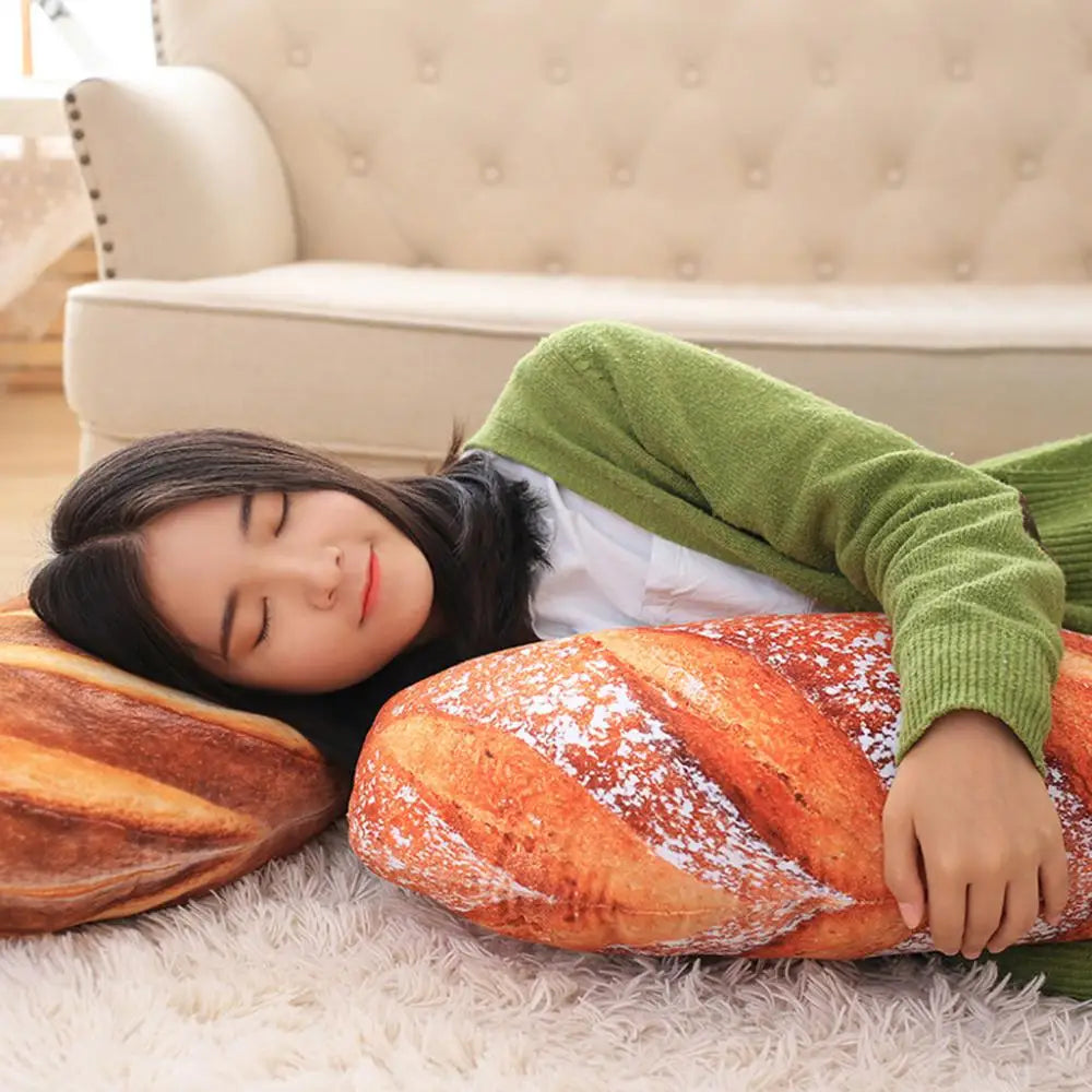 Sikunuo | Large Bread Soft Washable Plush Pillow