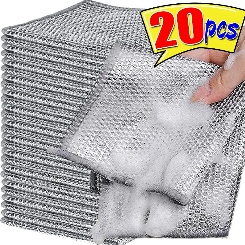 Sikunuo | Silver Wire Double-Sided Ultra-Absorbent Design Cleaning Cloth