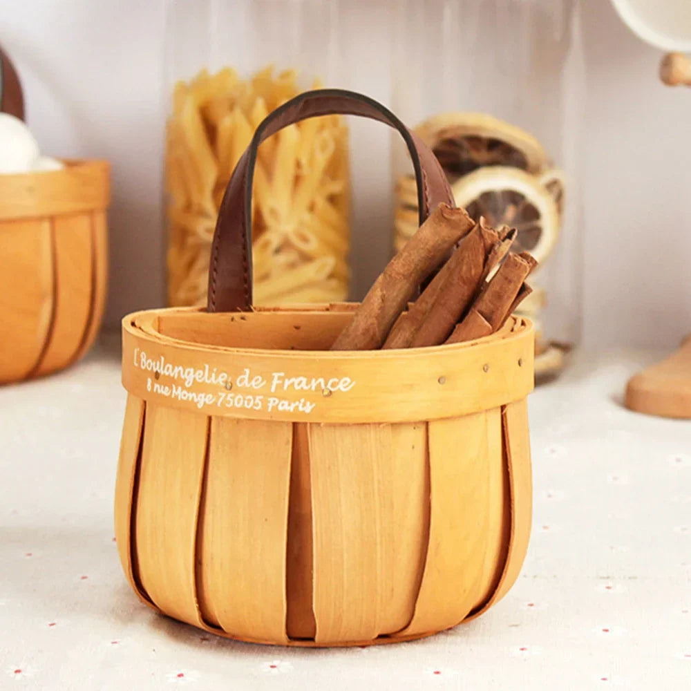 Sikunuo | French Market Handcrafted Wooden Basket