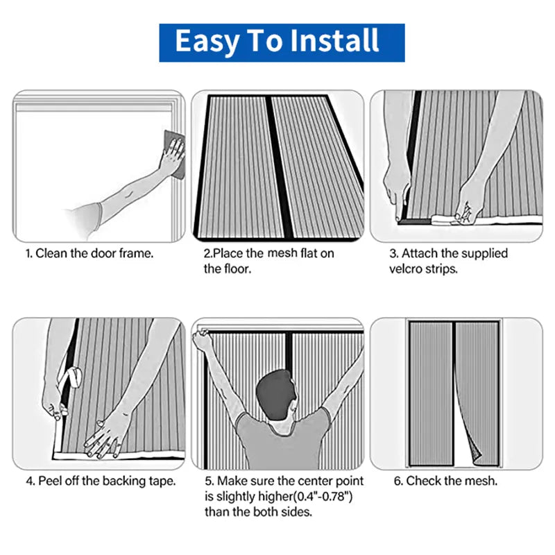 Sikunuo | Magnetic Cold-Proof Cotton Door Curtain