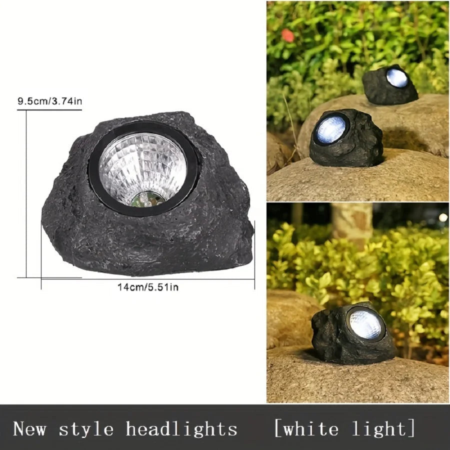 Sikunuo | Waterproof Outdoor Solar Rock Spotlight Lamps