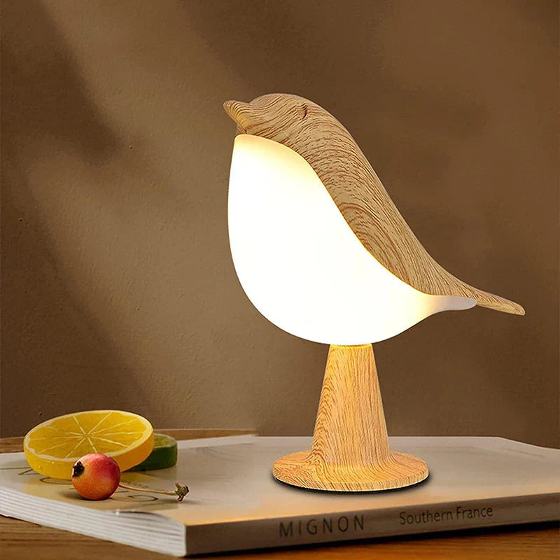 Sikunuo | Wooden Bird LED Touch-Switch Night Lamp