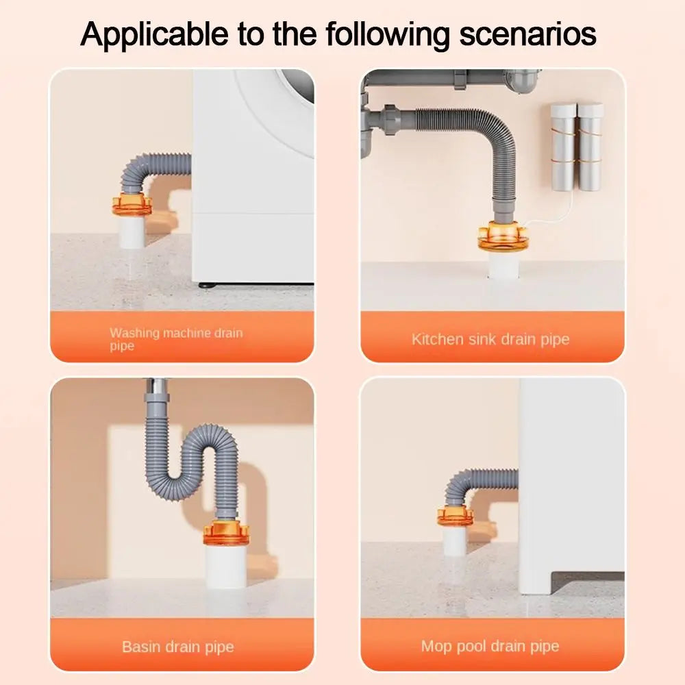 Sikunuo | Odor Prevention Automatic Drainage Pipe Adapter Drainer