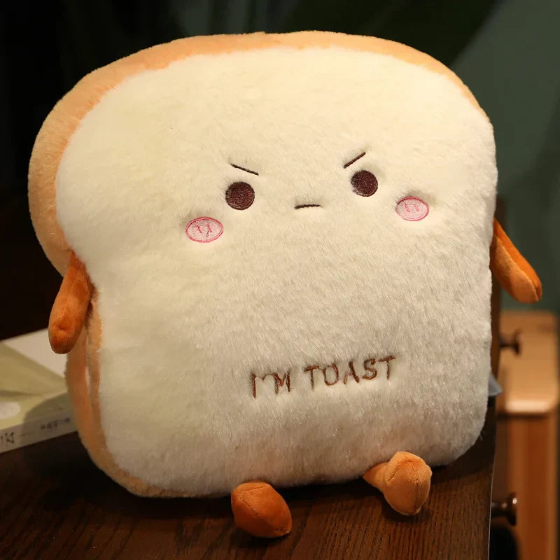 Sikunuo | Plush Toast Bread Ultra Soft Hand Warmer Pillow