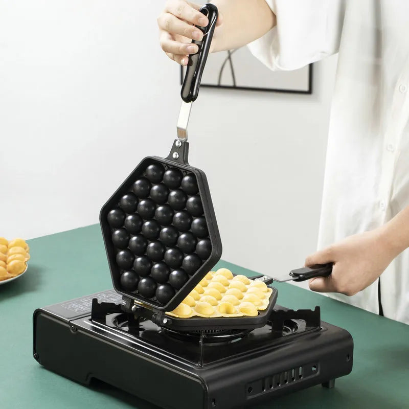 Sikunuo | Non-Stick Bubble Egg Waffle Maker Pan