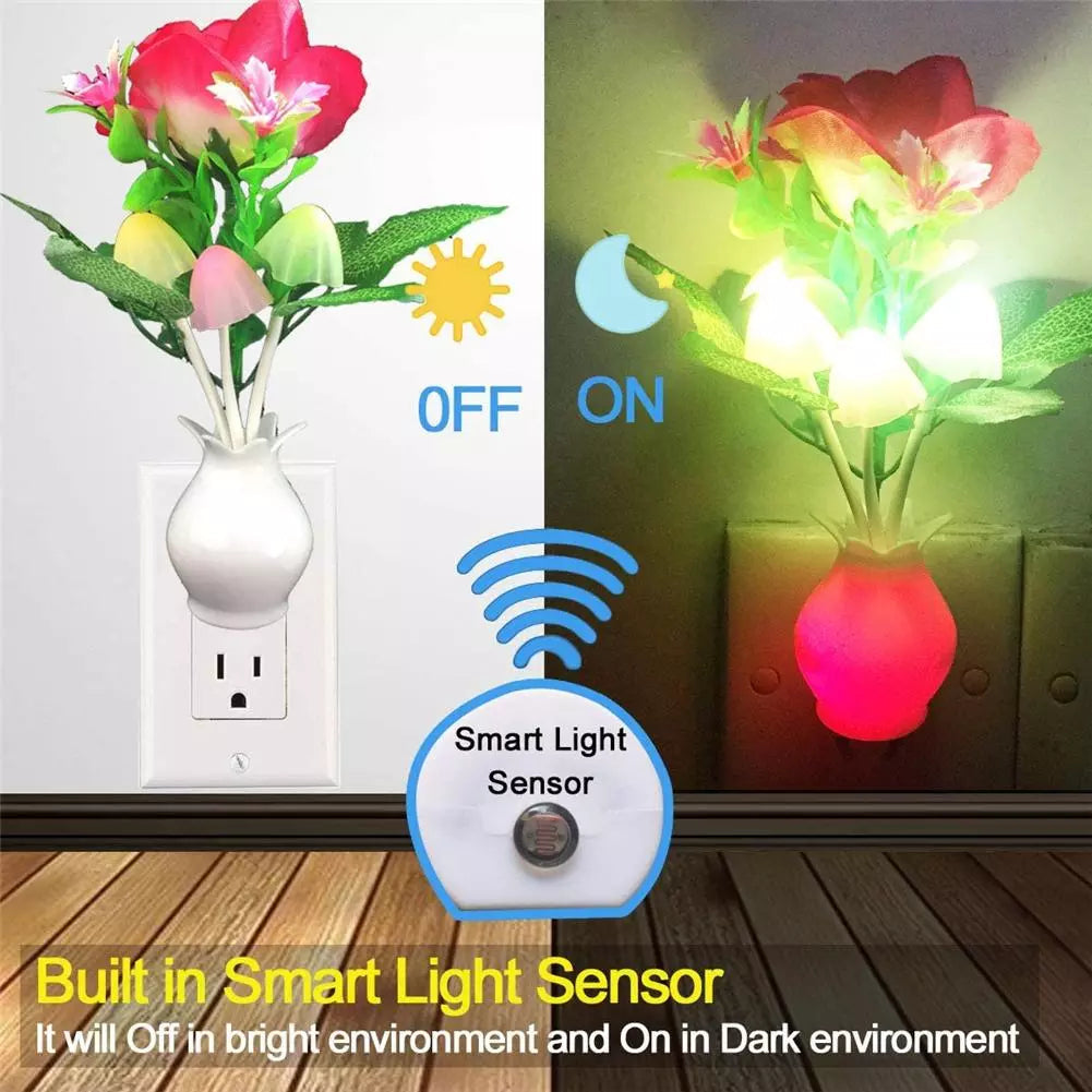 Sikunuo | Mini Flower Vase Smart Light Sensor Night Lamp