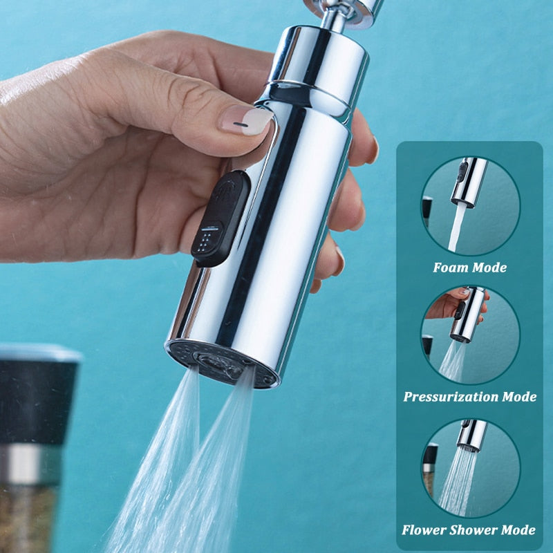 Sikunuo | 3-Mode Anti-Splash Faucet Adapter