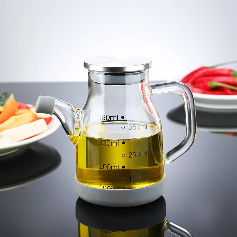 Sikunuo | Pure Glass Measuring Scale Oil Dispenser  Bottle