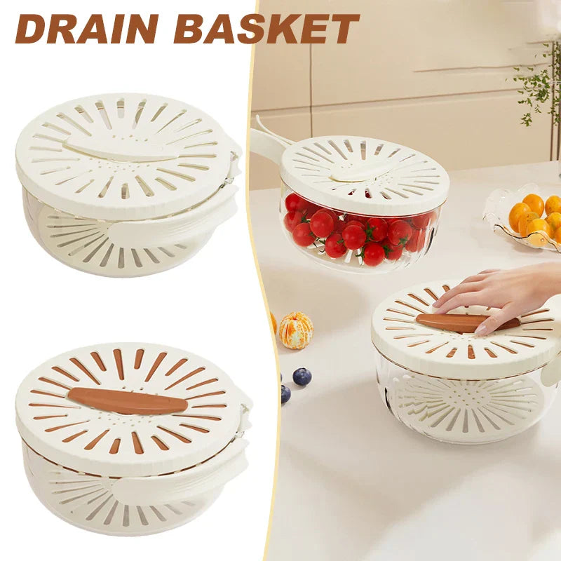 Sikunuo | Space Saving Vegetable Fruit Drainer Basket