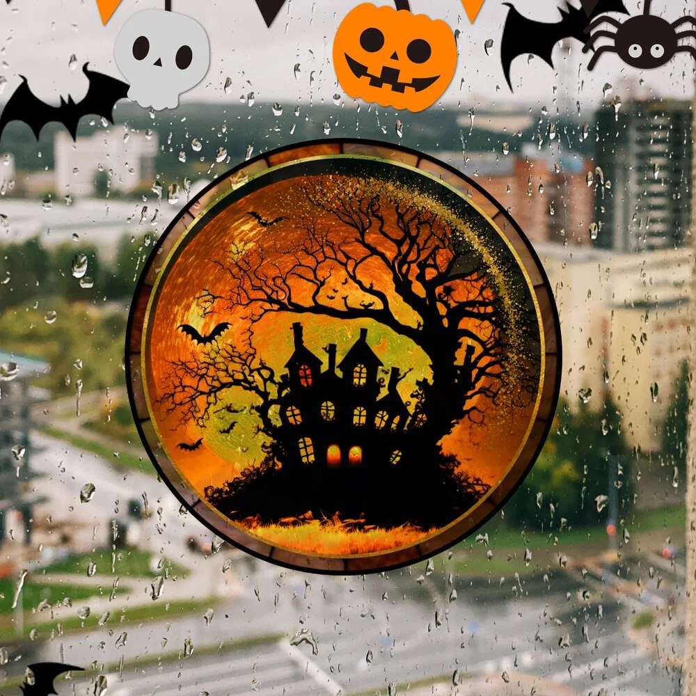 Sikunuo | Spooky Window Halloween Removable Stickers
