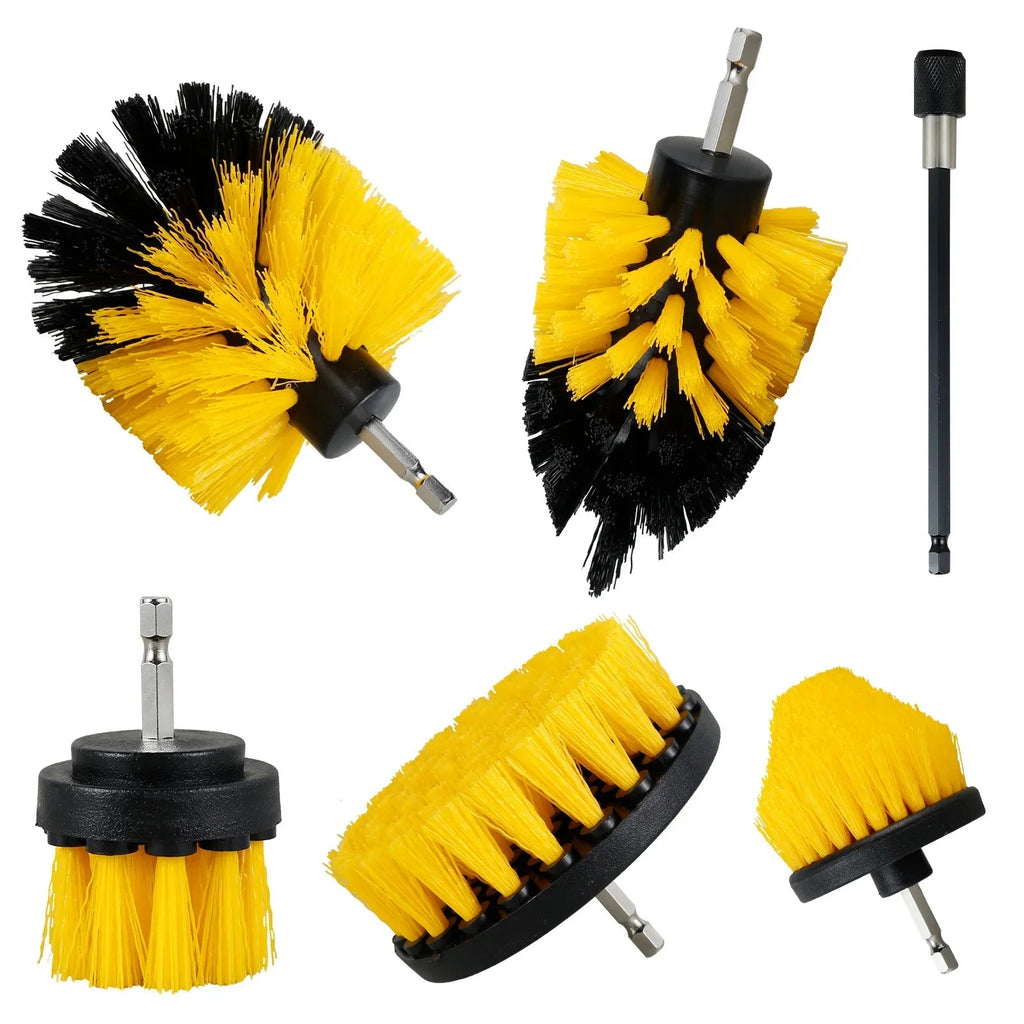 Sikunuo | 5PCS Electric Drill Attachment Ultimate Cleaning Brush Kit