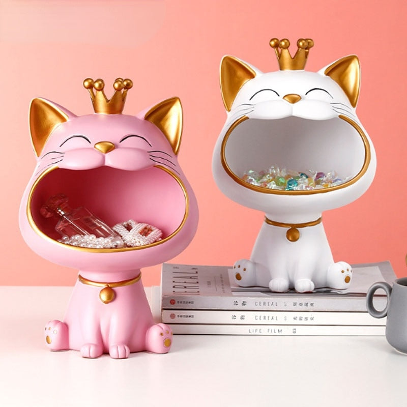 Sikunuo | Fortune Kitty Statue Home Storage Box