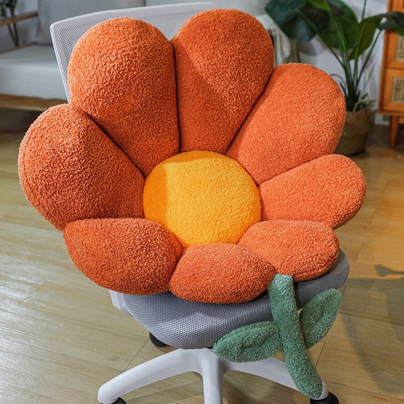 Sikunuo | Golden Blossom Sunflower Soft Seat Cushion