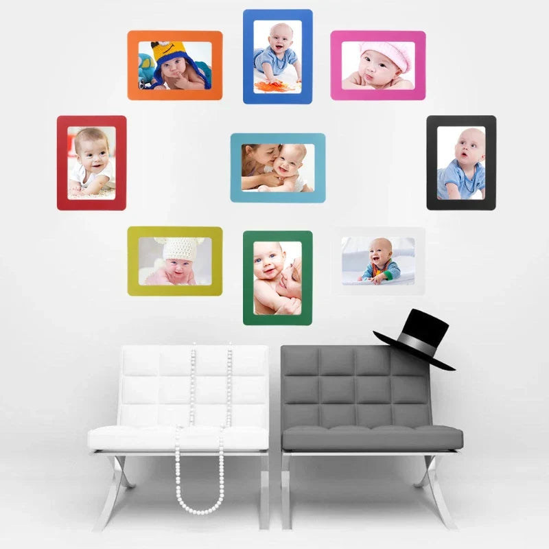 Sikunuo | Magnetic Fridge Colorful DIY Photo Frames