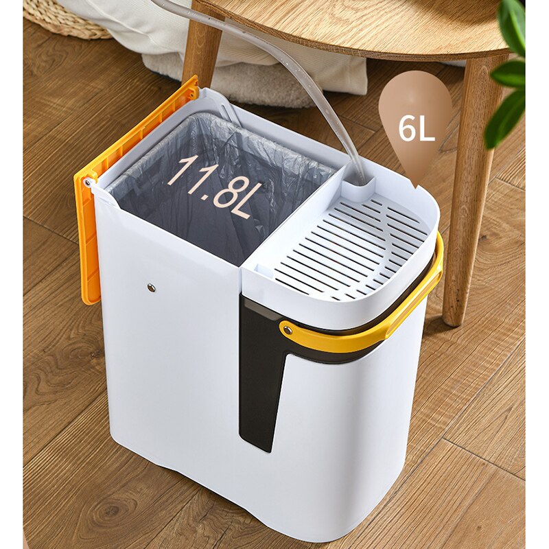 Sikunuo | 2in1 Dry & Wet Storage Easy Trash Can