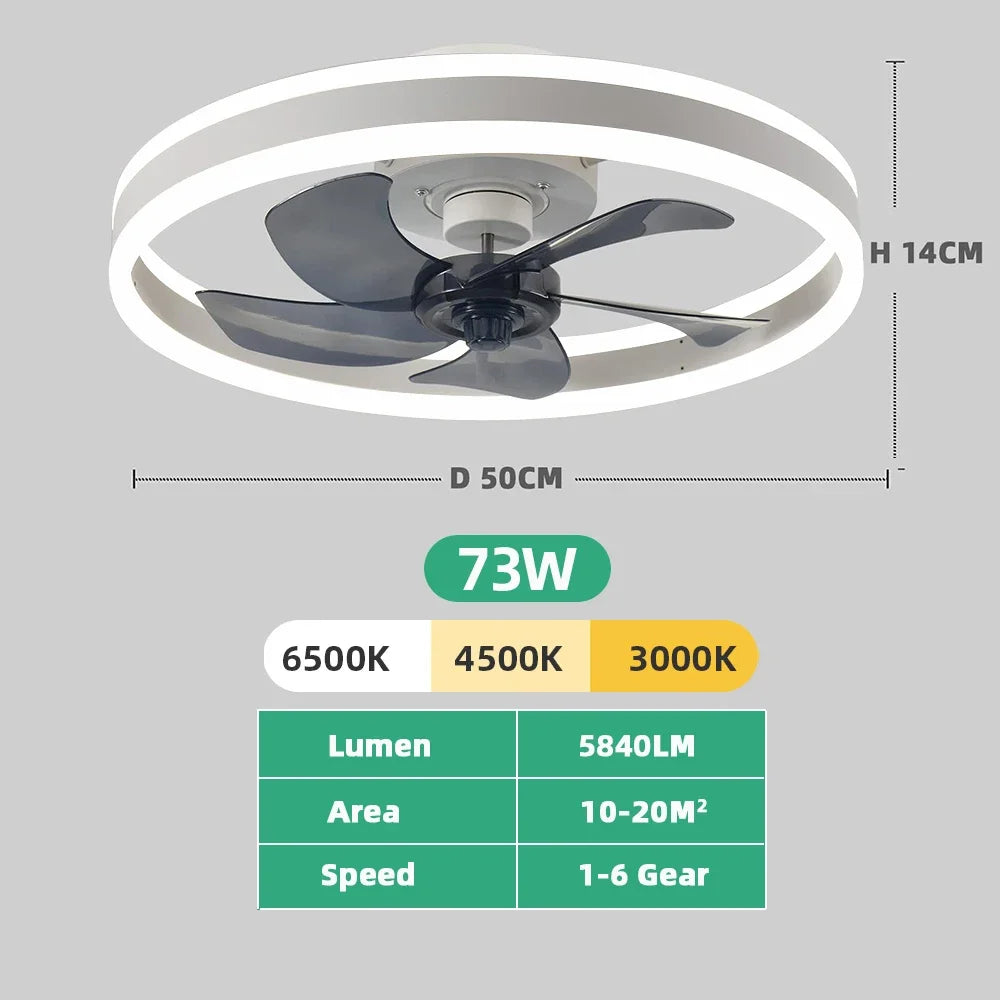 Sikunuo | Aura Silent LED Ceiling Fan Lamp