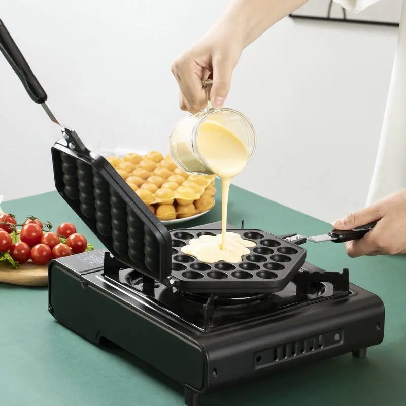 Sikunuo | Non-Stick Bubble Egg Waffle Maker Pan