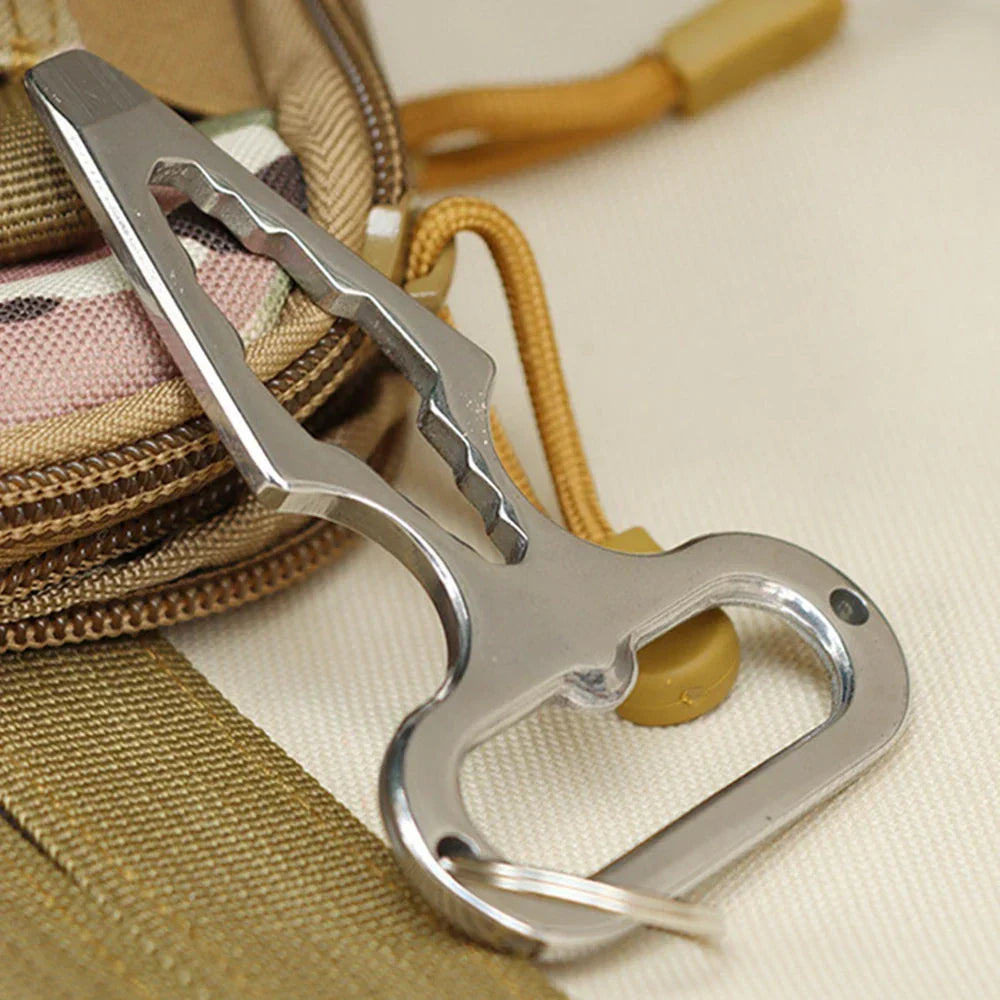 Sikunuo | Stainless Steel Survival Multi-Tool Bottle Opener Camping Wrench