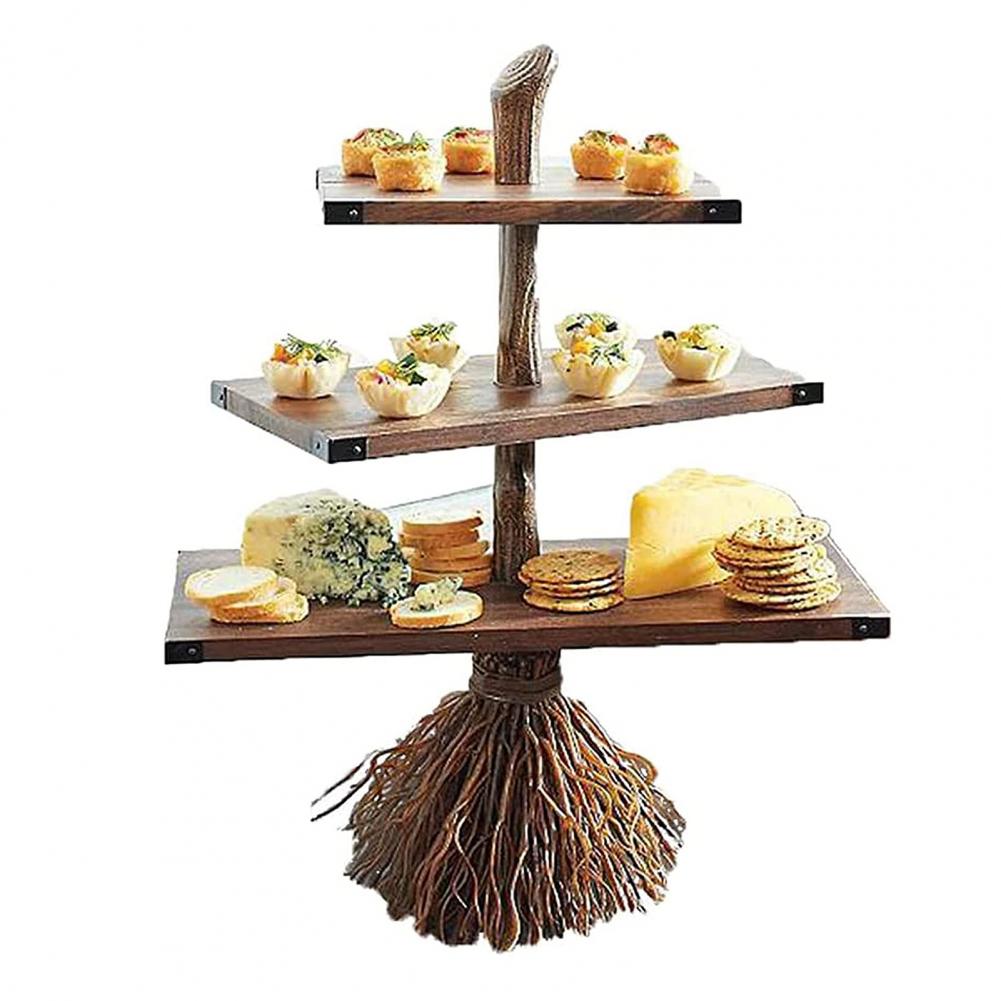 Sikunuo | 3-Tiered Witch Broom Shape Stand
