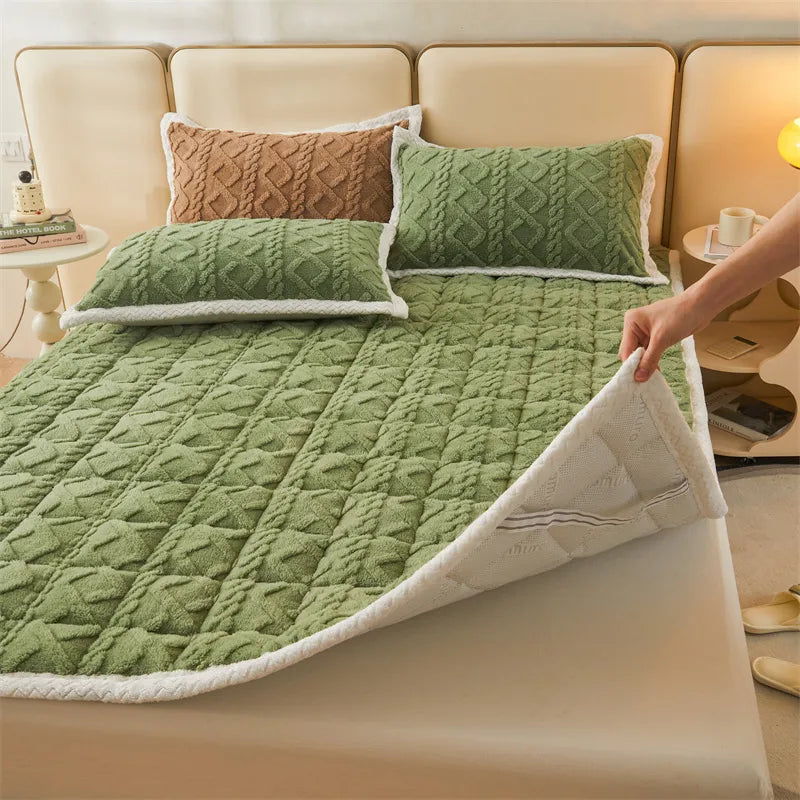 Sikunuo | Thick Warm Winter Blanket Mattress Pad
