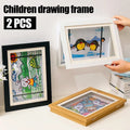 Sikunuo | Magnetic Wooden Kids Easy Open Art Frame