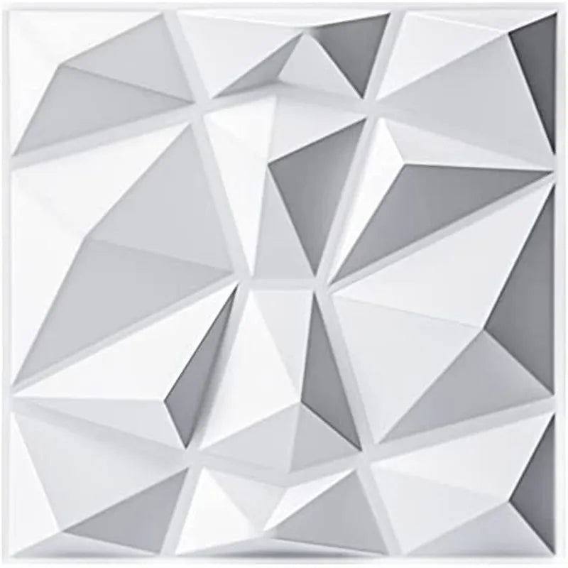 Sikunuo | 3D Diamond Design Decorative Matt Wall Panel Stickers