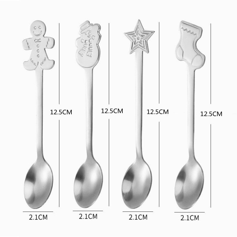 Sikunuo | 4Pcs Christmas Best Wishes Tableware Set