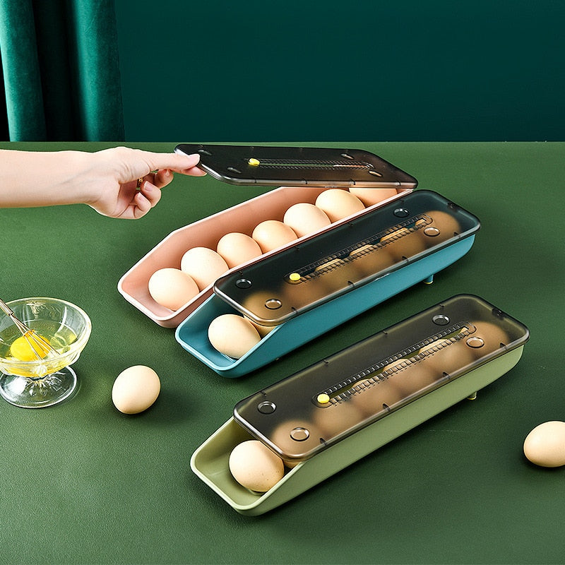Sikunuo | Automatic Stackable Refrigerator Egg Storage Box