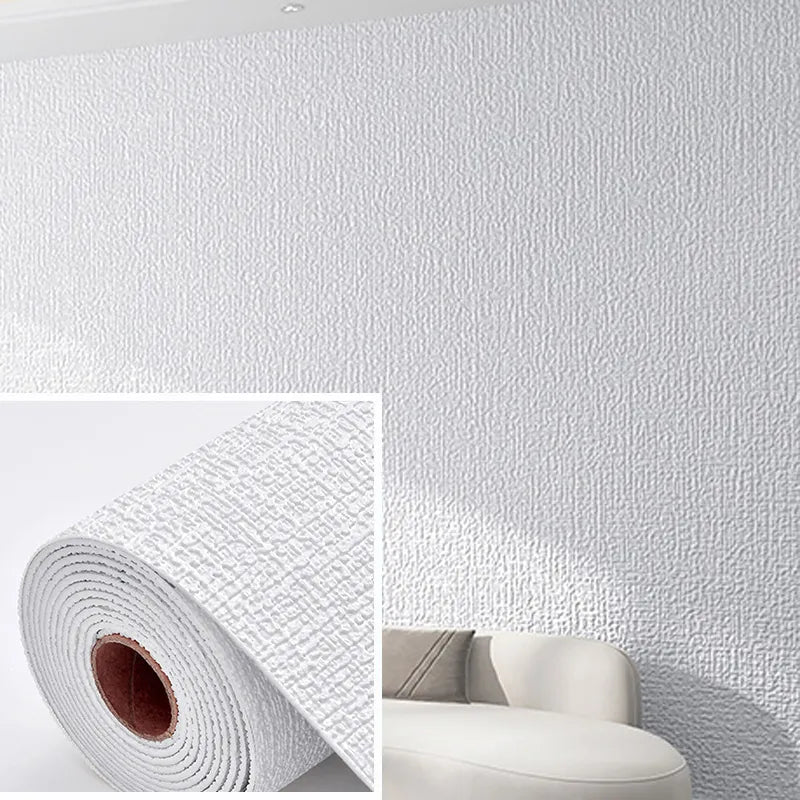 Sikunuo | 3D Linen Self-Adhesive Waterproof Wall Sticker