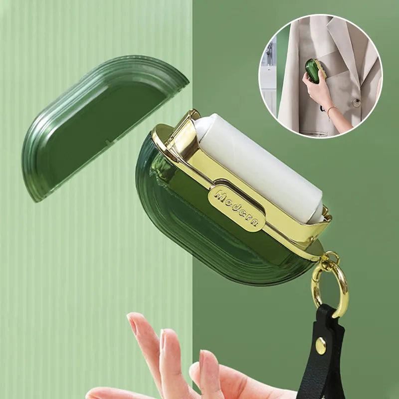 Sikunuo | Pocket Size Quick Clean Lint Roller Keychain