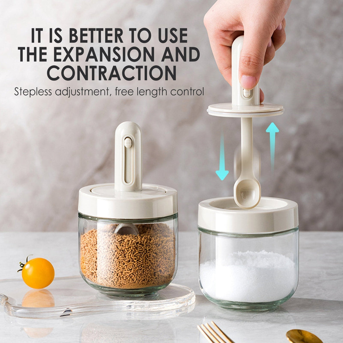 Sikunuo | Creative Mini Seasoning Jar with Spoon