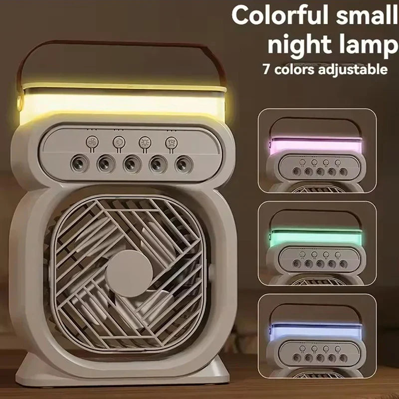 Sikunuo | 3in1 Air Cooler LED Night Lamp Humidifier Fan