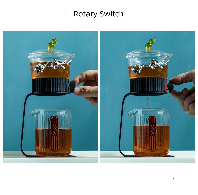 Sikunuo | Ancient Mystery Leaf Glass Teapot