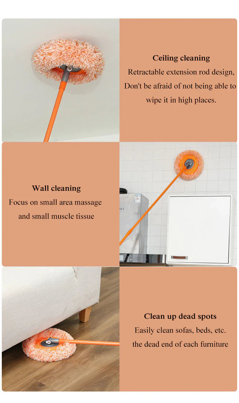 Sikunuo | 360 Degree Rotating Microfiber Magic Floor Mop