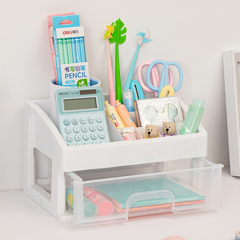 Sikunuo | Tidy Tower Desk Organizer Storage Box