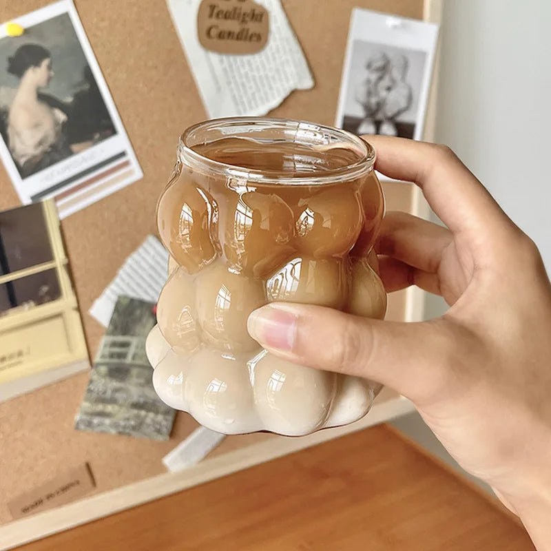 Sikunuo | Sleek Glass Irregular Bubble Mug