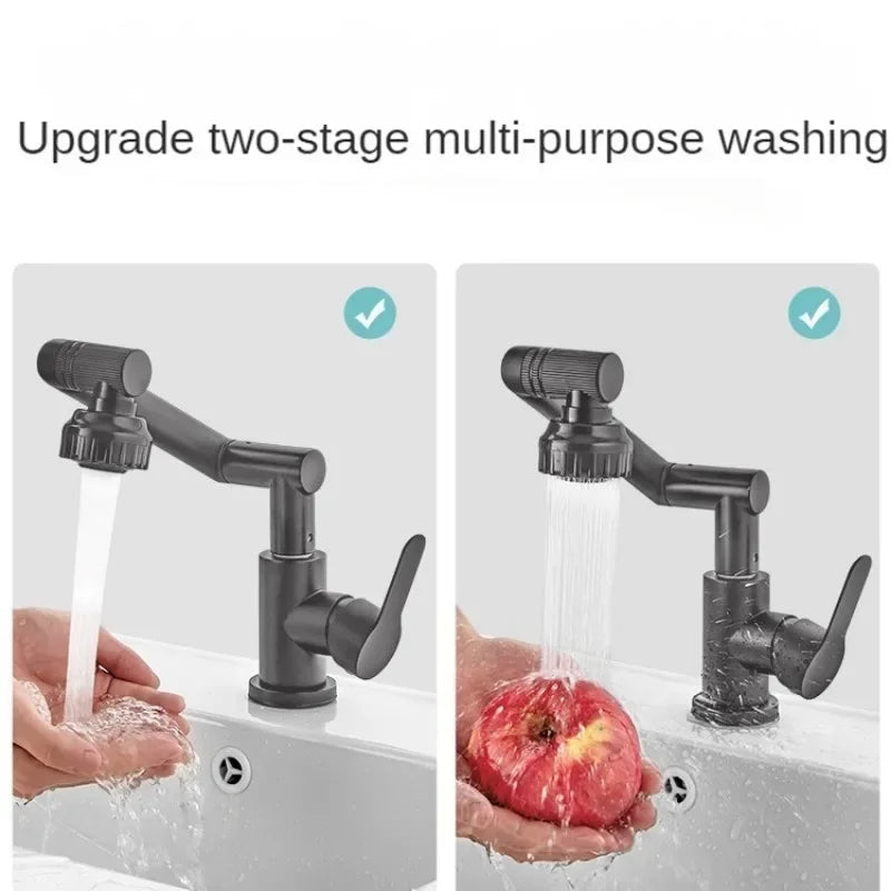 Sikunuo | Splash-Proof Mechanical Universal Rotatable Arm Faucet