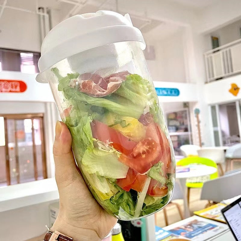 Sikunuo | Portable Built-in Fork Mini Salad Cup