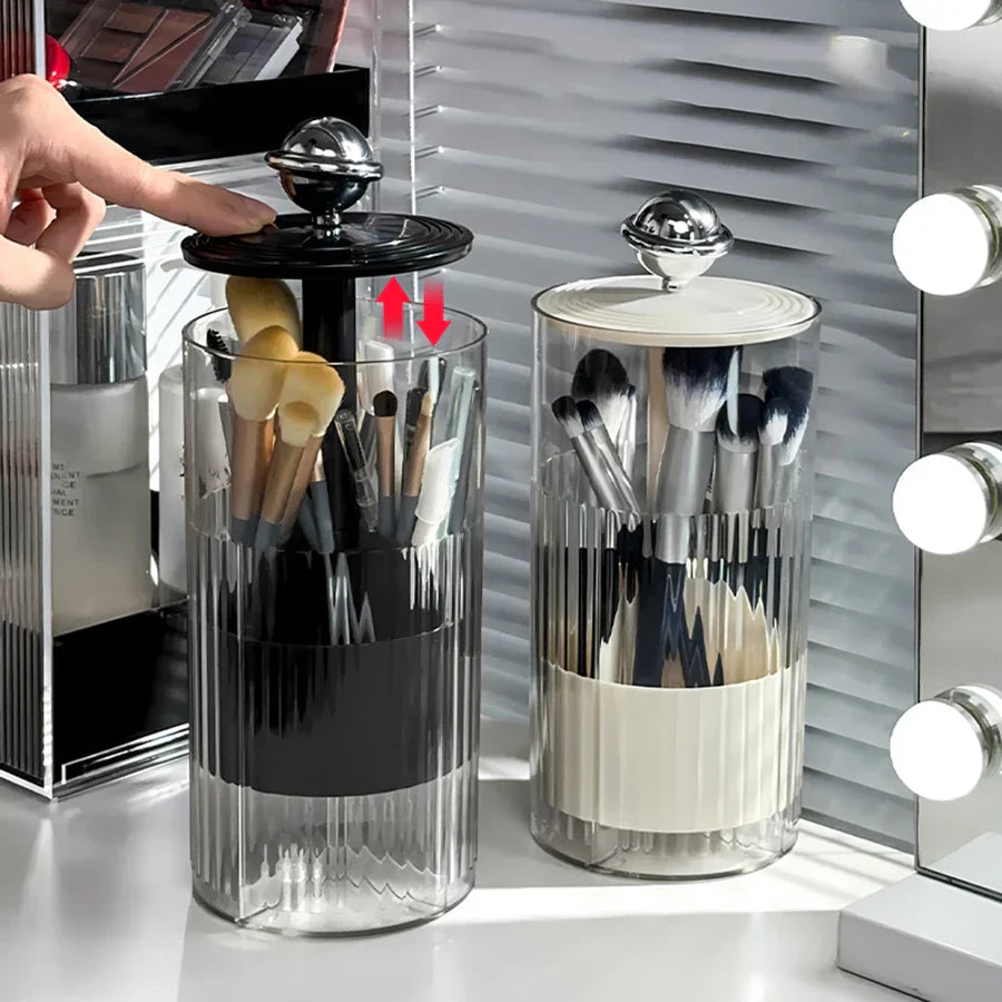 Sikunuo | Auto Lift & Luxe Makeup Brush Organizer