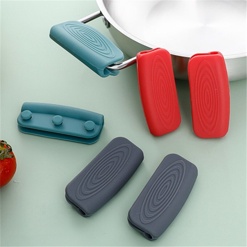 Sikunuo | 2Pcs Silicone Heat Resistant Cookware Handle