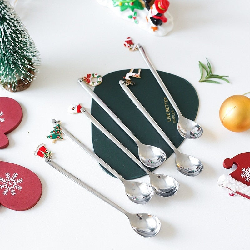 Sikunuo | 4Pcs Christmas Best Wishes Tableware Set